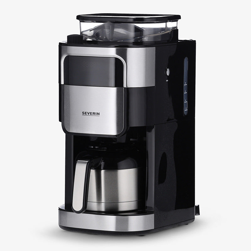 Severin KA4814 Filterkaffeemaschine – 8 Tassen, 1,0 l, Karaffe, Schwarz/Edelstahl