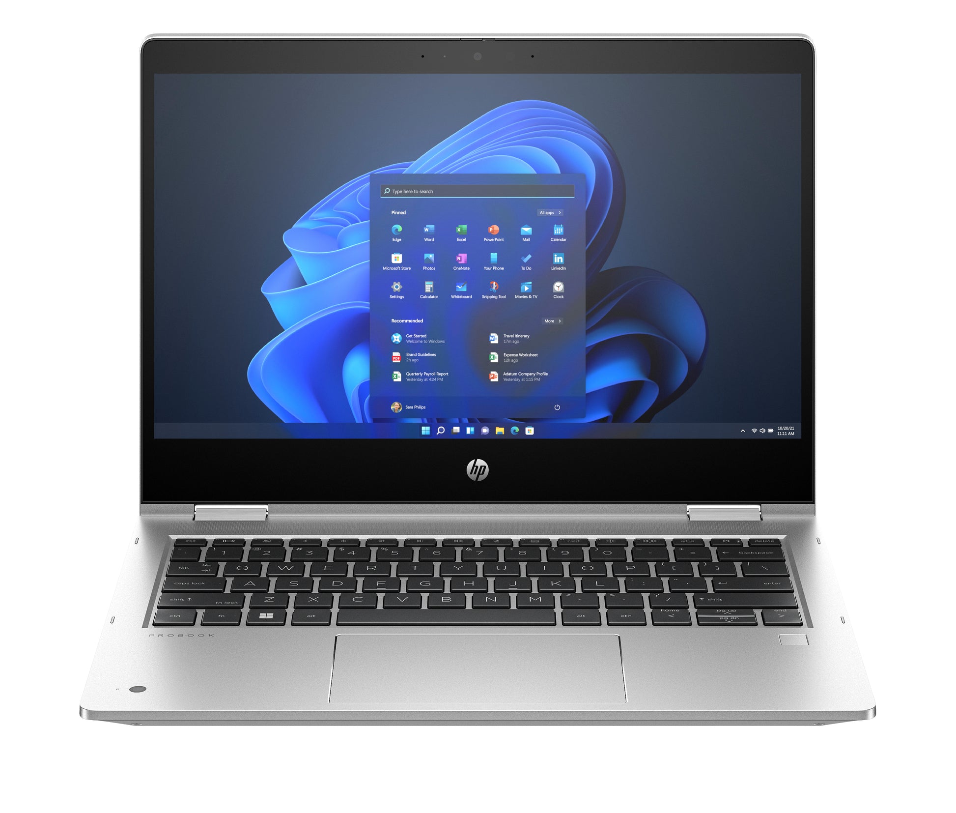 HP Pro x360 435 G10 – 13,3", 512 GB, 16 GB RAM, WLAN, Windows 11 Pro, Silber, 2023
