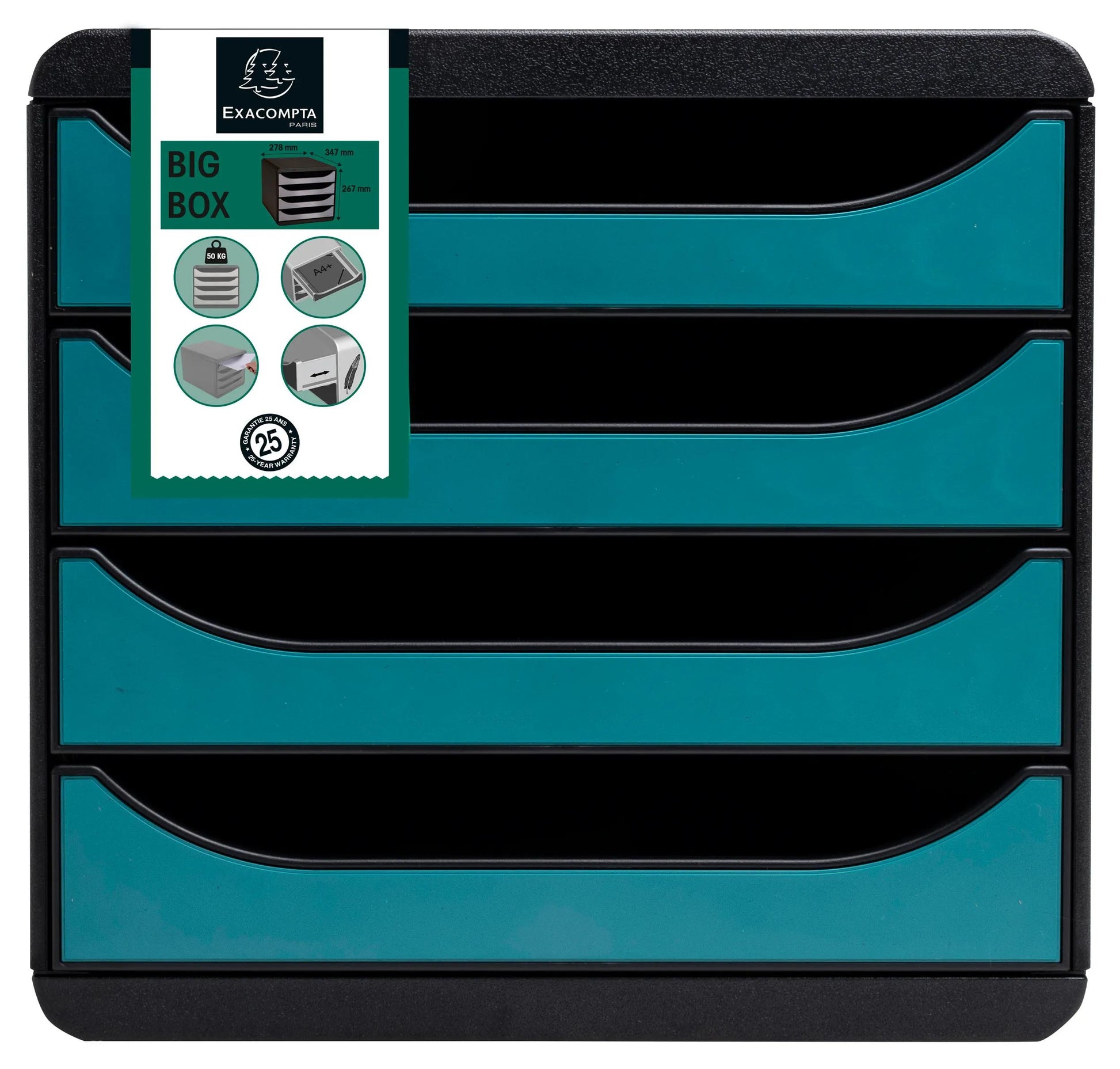 Exacompta Schubladenelement – für A4, A4+ – 278 × 267 × 347 mm