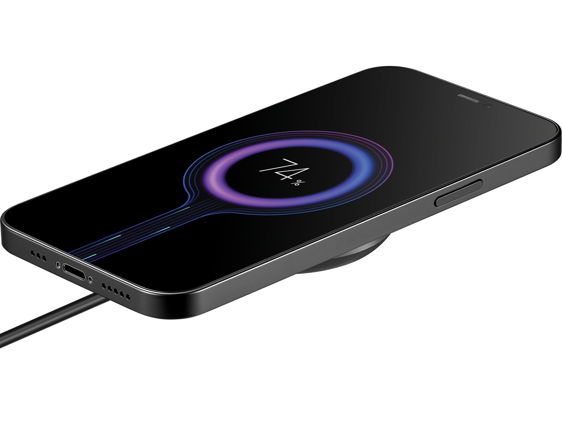 Sandberg Wireless Charger Magnet Qi2 Kabelloses Ladegerät 15 W – Qi2, MagSafe-kompatibel – für MagSafe-Geräte