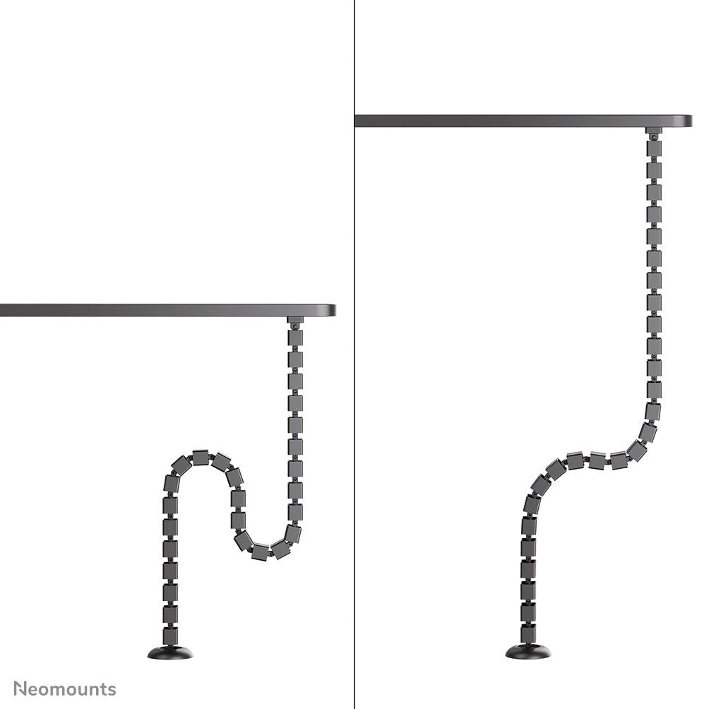 Neomounts ADS06-132BL – Kabelführung, höhenverstellbar, 130 × 99,4 × 3,2 cm, Kunststoff, Schwarz