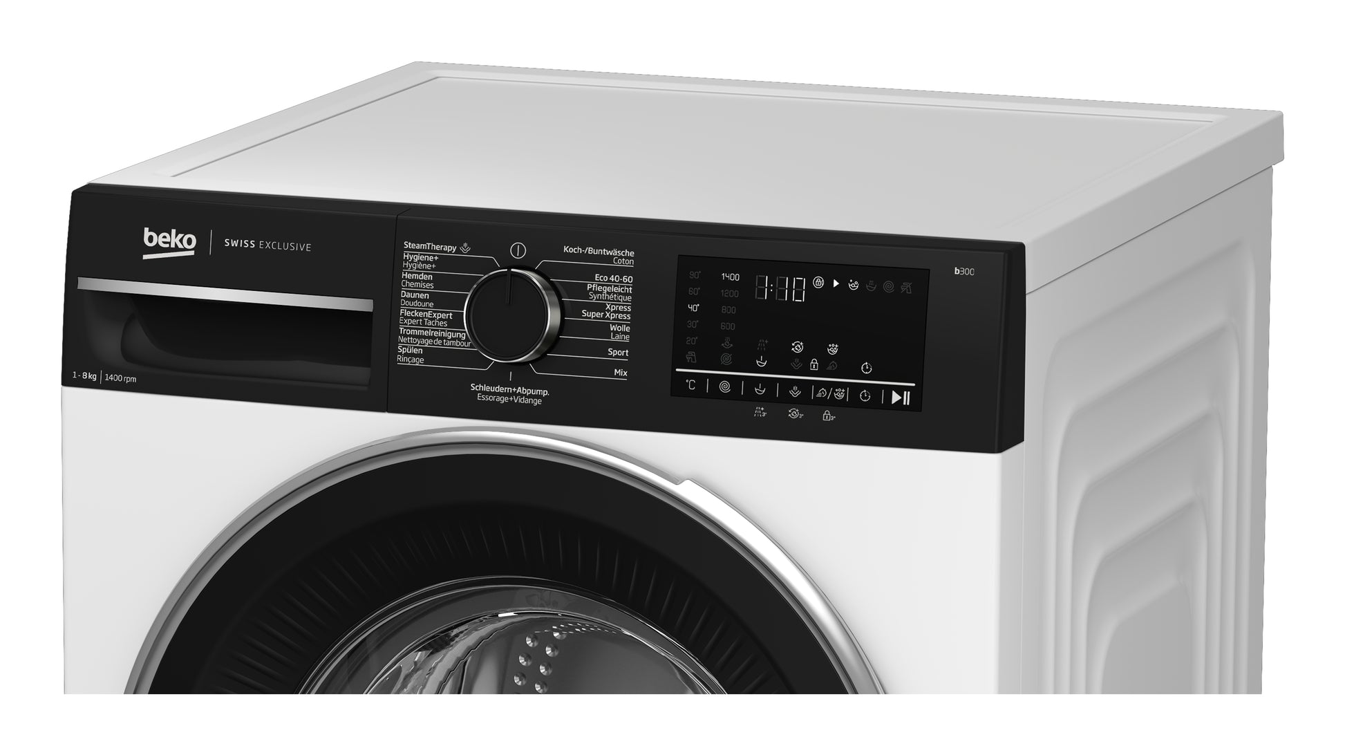 Beko Waschmaschine WM321 – 8 kg, 1400 U/min, 15 Programme – weiss