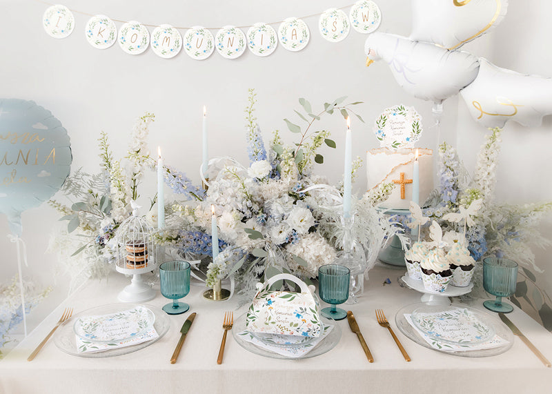 PartyDeco Folienballon Taube – Weiss – 80 × 100 cm – 1 Stk