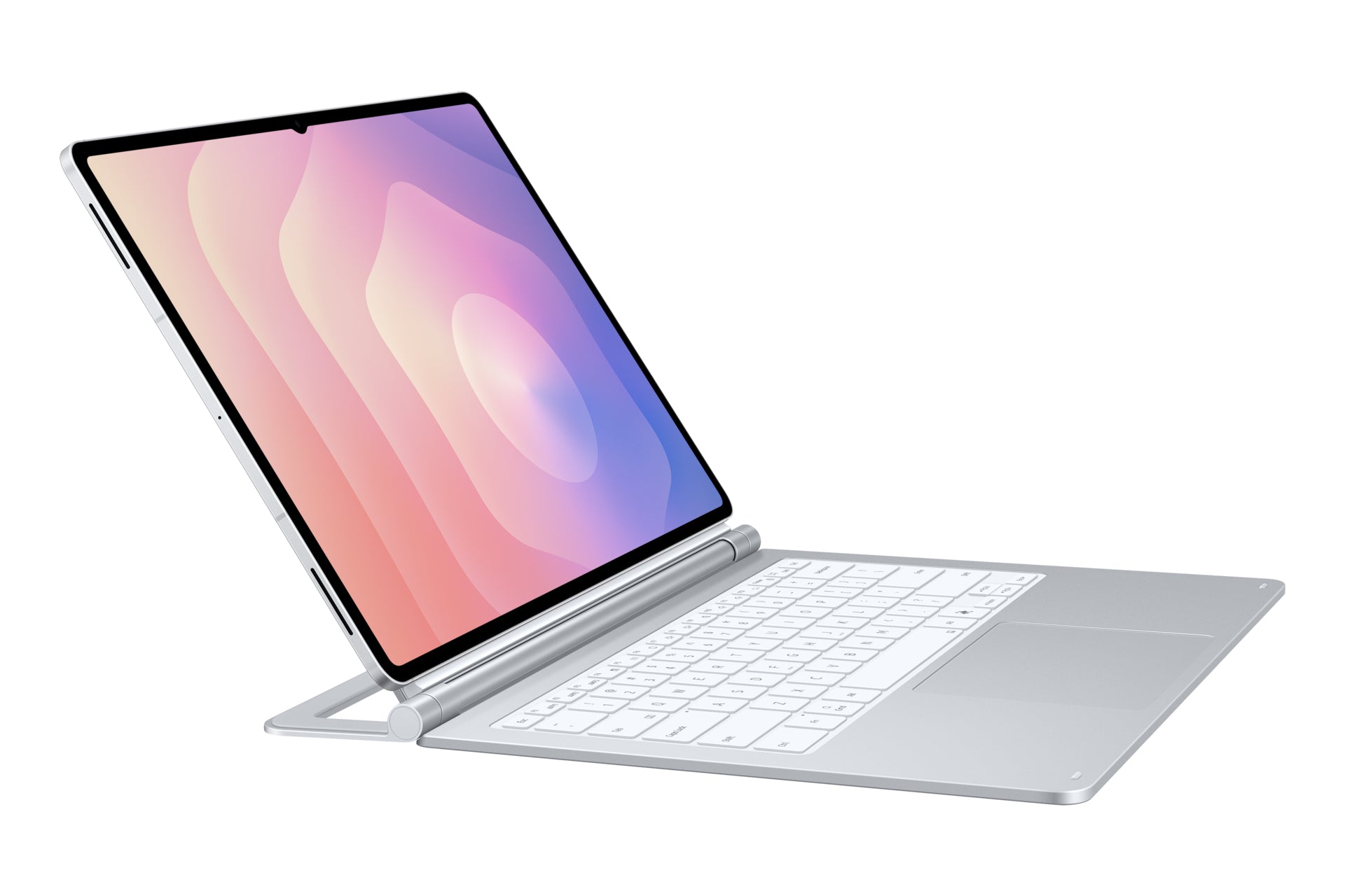 Samsung Tastatur-Case für Galaxy Tab S11 Ultra – Pogo-Pin, QWERTZ (CH), mit Trackpad – Silber