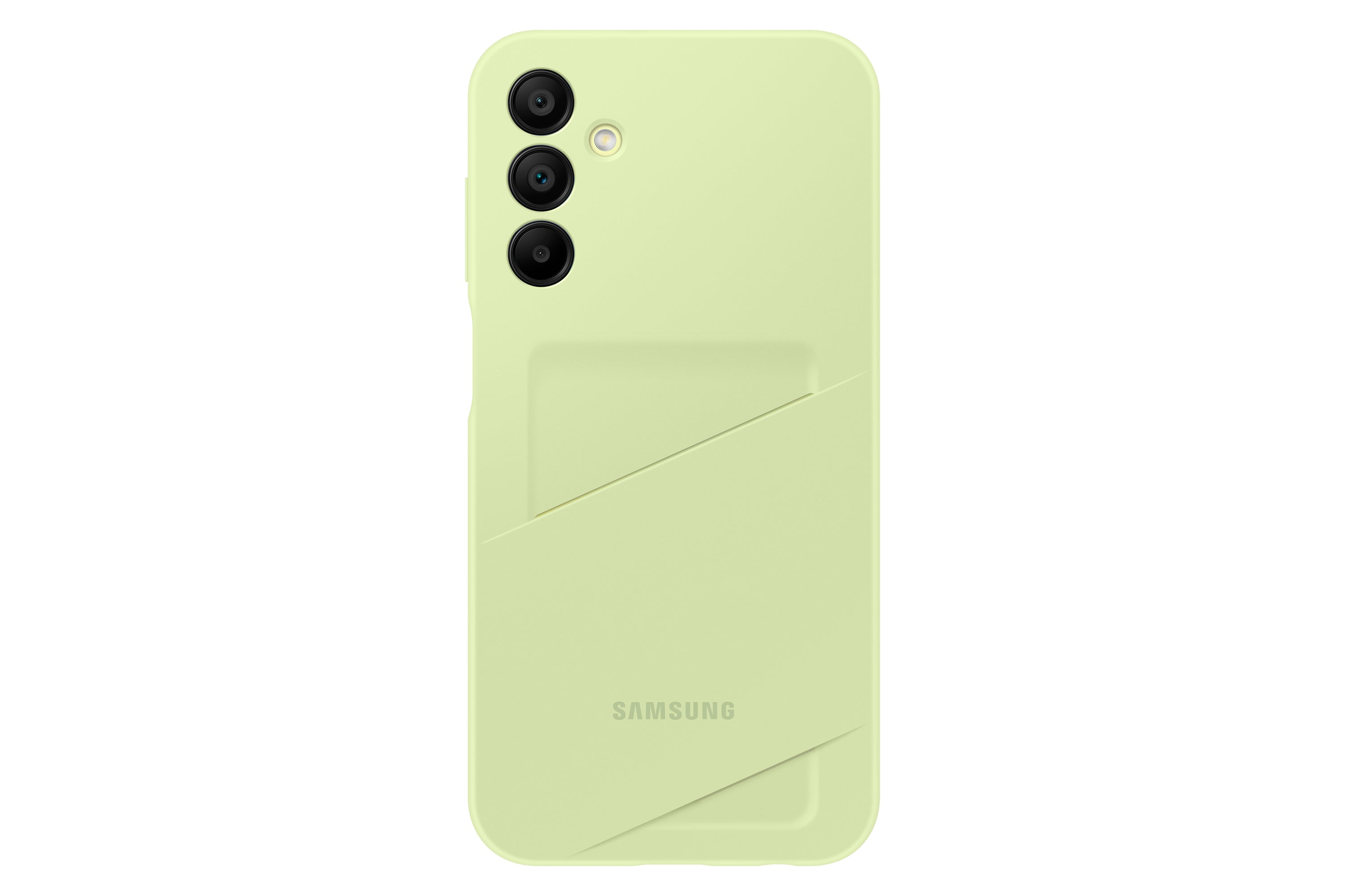 Samsung Backcover – für Samsung Galaxy A15 5G, mit Kartenfach, Limette, kratzresistent