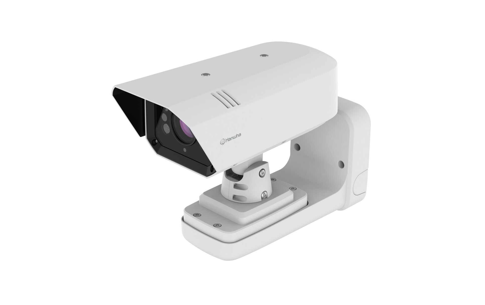 Hanwha SBP-187WMW Wandhalterung – Wand- und Mastmontage, Outdoor, für TNO-7180RLP, Weiss
