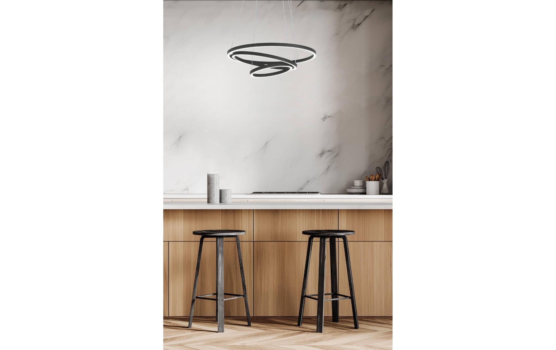 EGLO Hängeleuchte LOBINERO-Z – Ø 58 × 110 cm, 6000 lm, 43,2 W, 3000–6500 K, dimmbar, schwarz