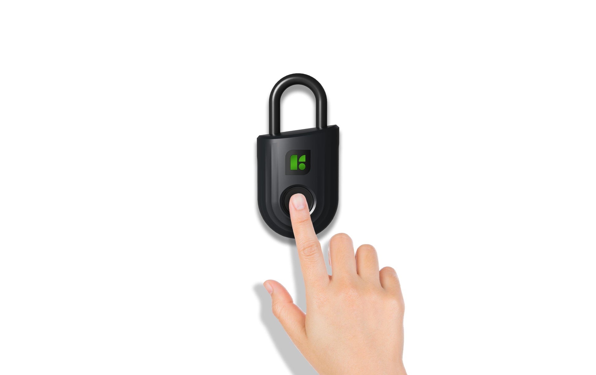 igloohome Padlock Lite Smart-Vorhängeschloss – Fingerabdruck, BT 5.0, IP66, Ø6 mm