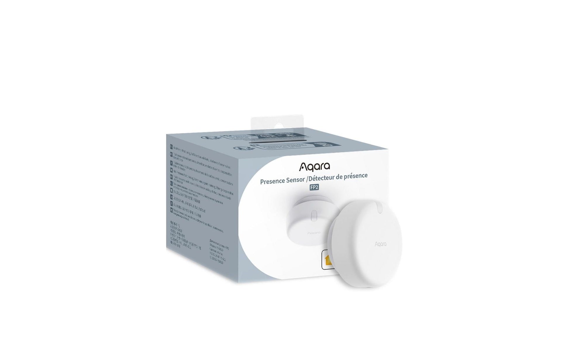 Aqara Präsenzsensor FP2 – Sensor – Bewegung, Licht, spritzwassergeschützt (IPX5) – für Apple HomeKit, Alexa