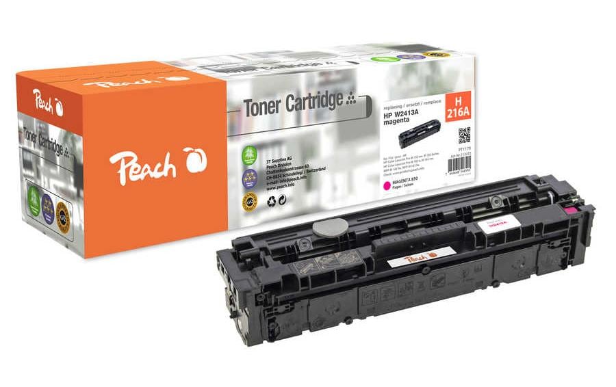 Peach 216A (W2413A) magenta Toner – kompatibel – 850 Seiten – für HP Color LaserJet Pro M155/M180/M182 und andere