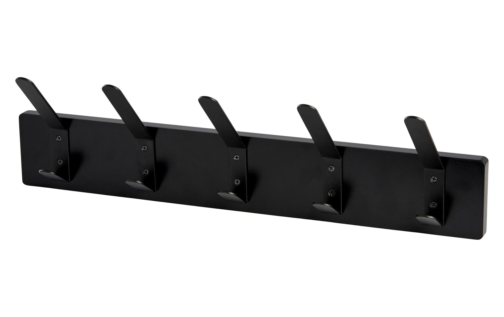 Schou Wandgarderobe – MDF/Metall, Schwarz, 50 × 7,5 × 13,5 cm