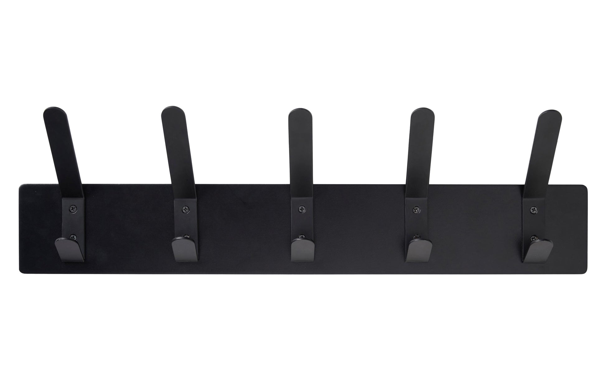 Schou Wandgarderobe – MDF/Metall, Schwarz, 50 × 7,5 × 13,5 cm