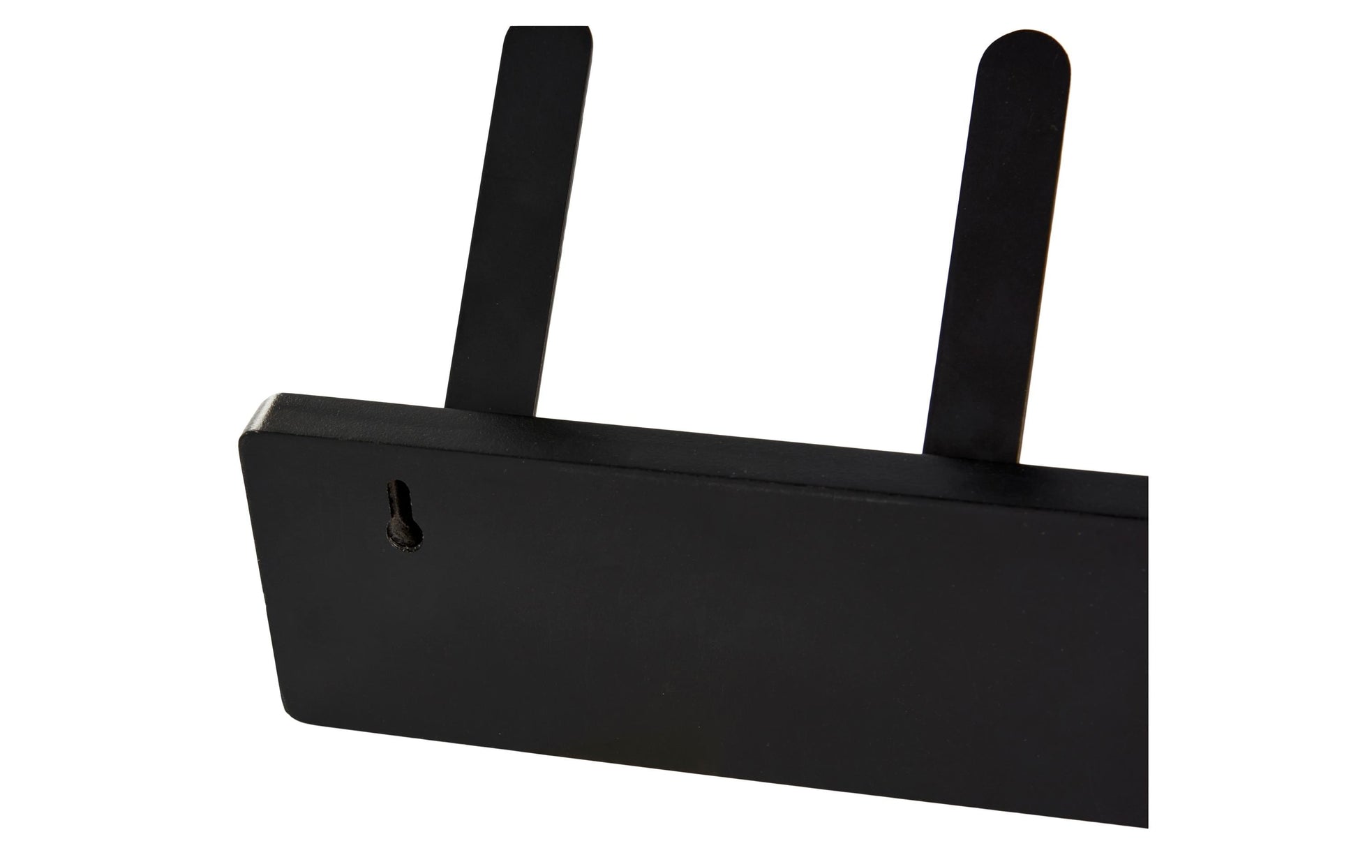 Schou Wandgarderobe – MDF/Metall, Schwarz, 50 × 7,5 × 13,5 cm