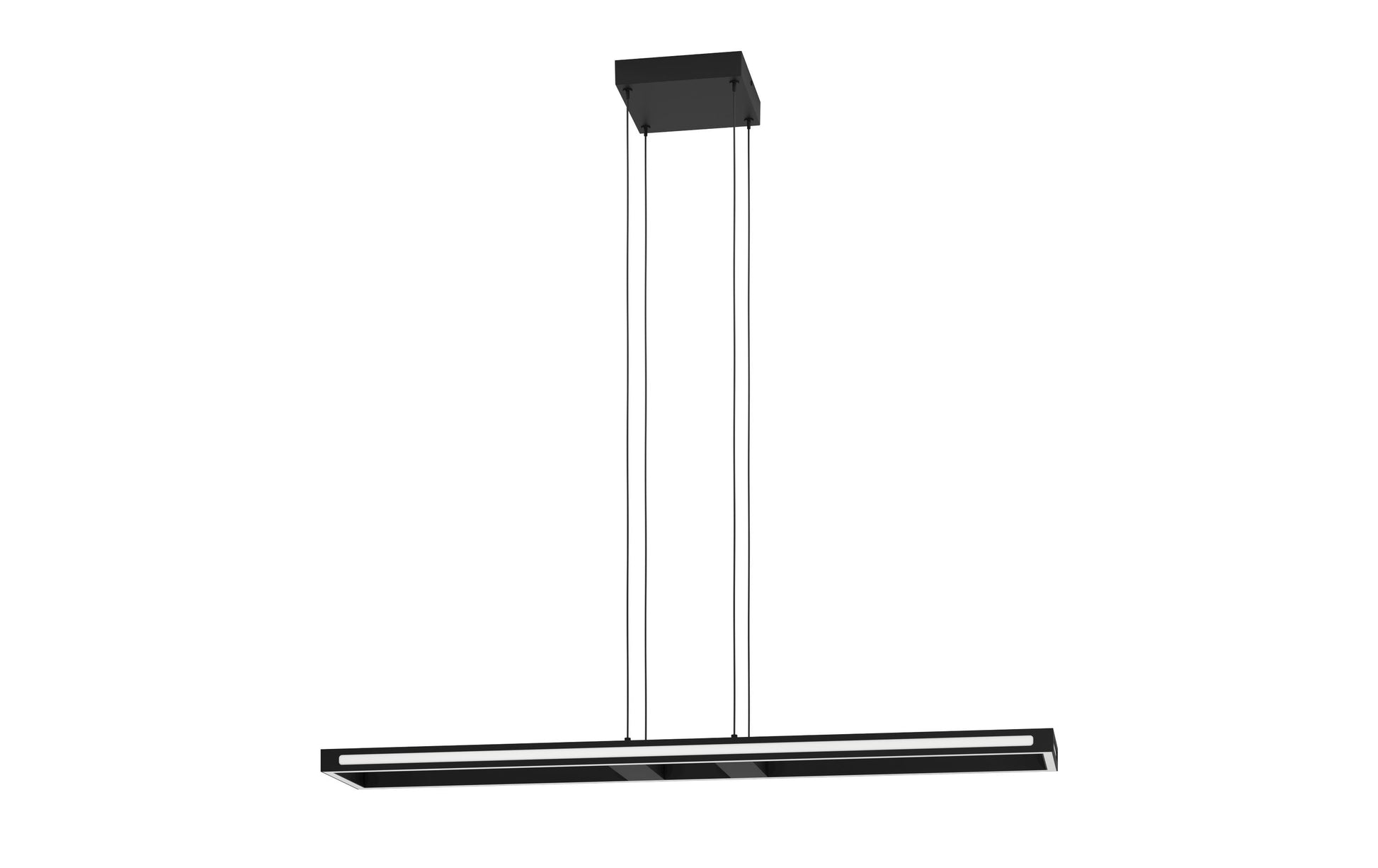 EGLO Hängeleuchte Salvilanas-Z – 116 × 20 × 110 cm, 4300 lm, 33 W, 2700–6500 K, dimmbar, BT, für Alexa, schwarz