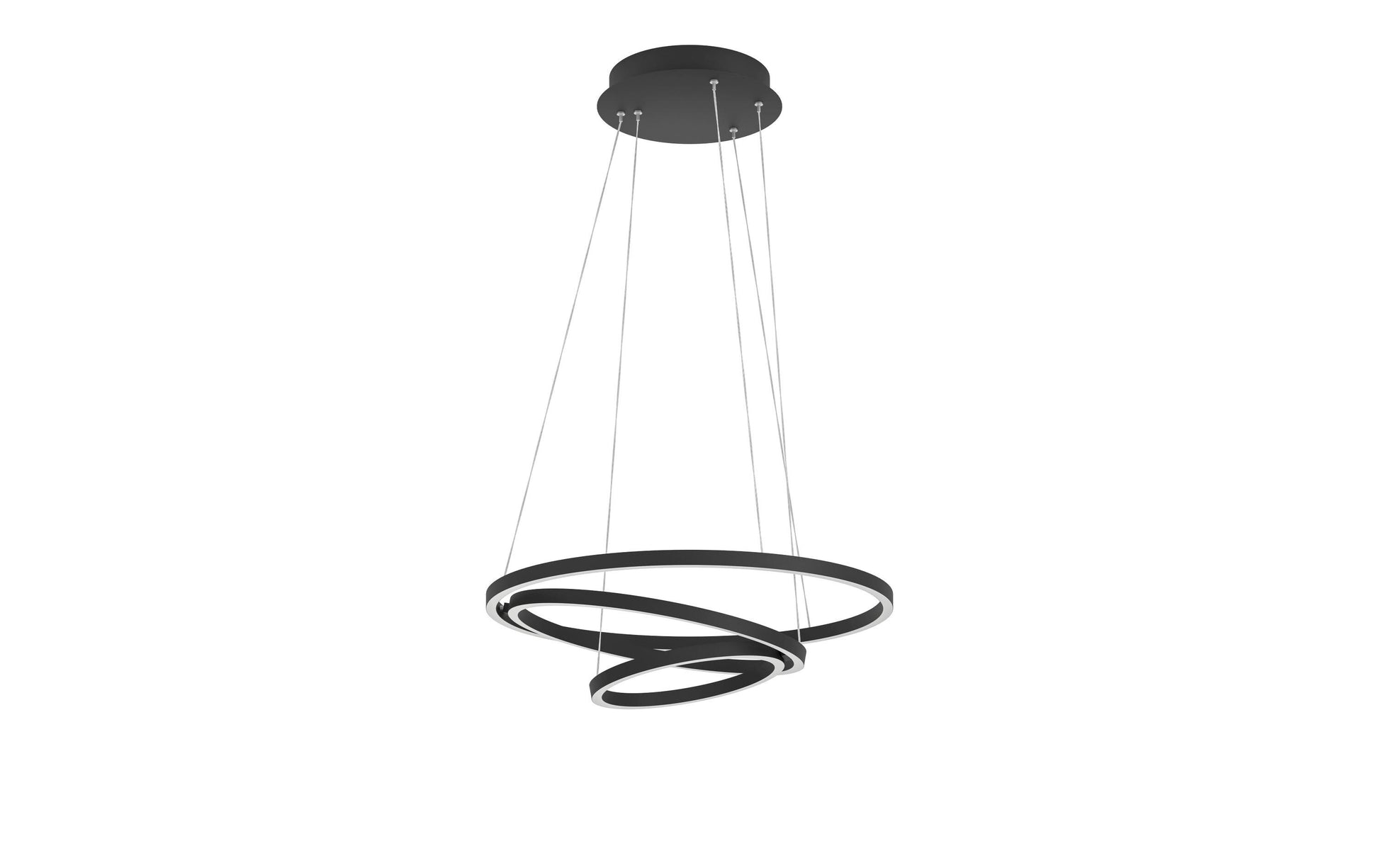 EGLO Hängeleuchte LOBINERO-Z – Ø 58 × 110 cm, 6000 lm, 43,2 W, 3000–6500 K, dimmbar, schwarz