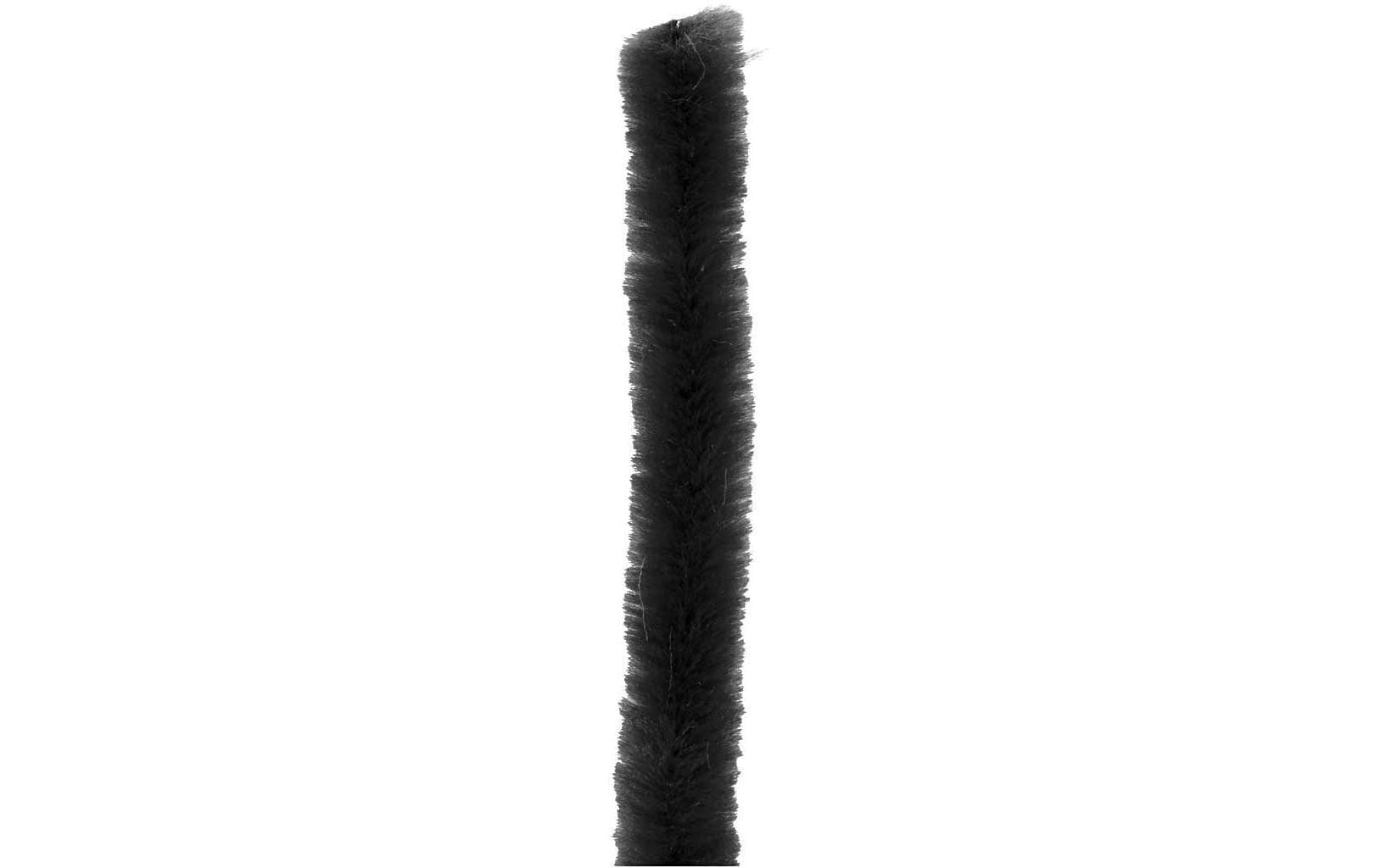 Creativ Company Chenilledraht, Nylon, Schwarz, Ø 6 mm × 30 cm, Set à 50