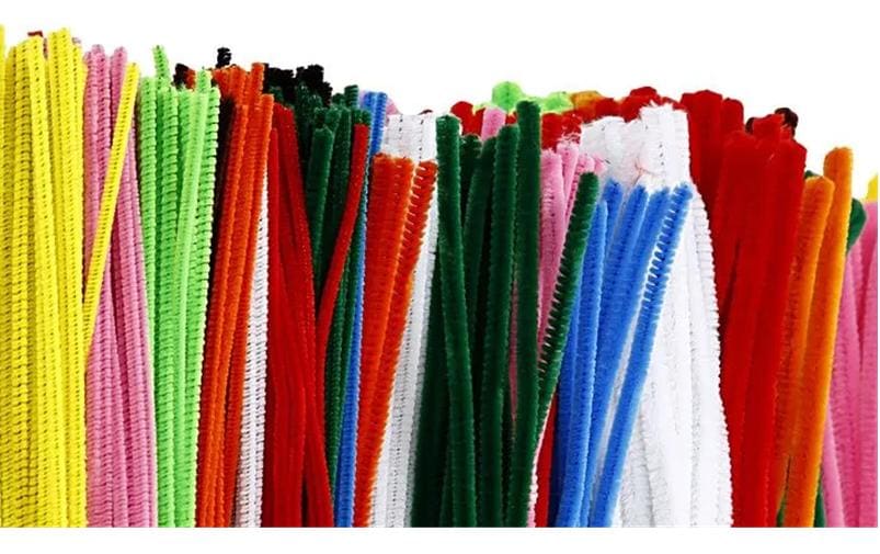 Creativ Company Chenilledraht, Nylon, Mehrfarbig, Ø 6 mm × 30 cm, 700 Stk.