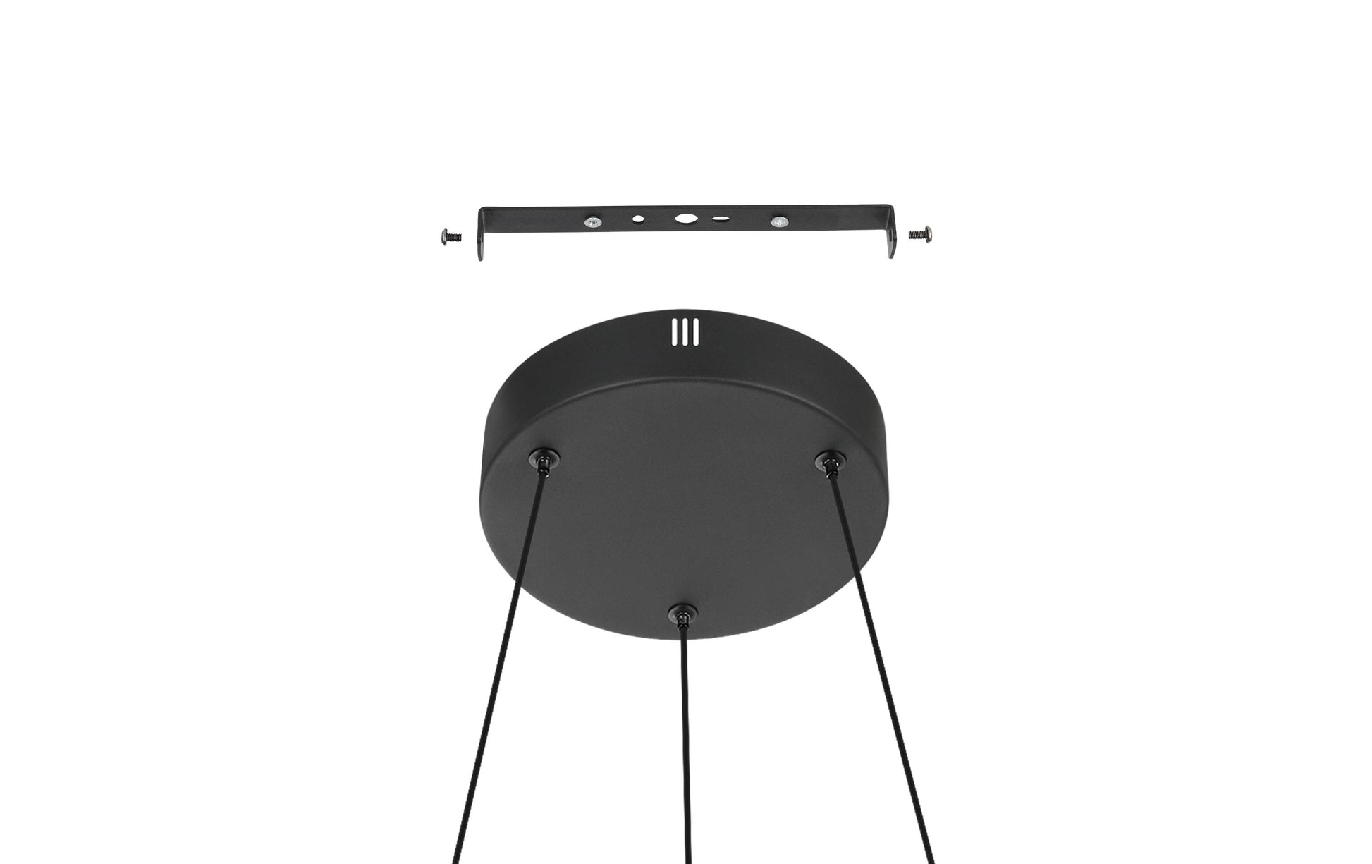 EGLO LED-Hängeleuchte ANDABAIA-Z – Ø 60 × 154 cm, 5300 lm, 42,5 W, 3000–6500 K, dimmbar, für Alexa/BT, schwarz
