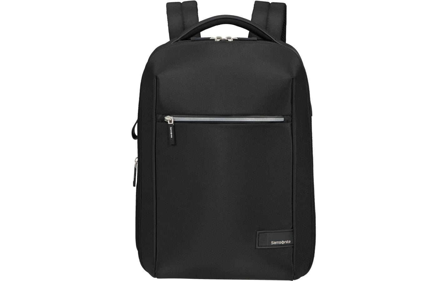 Samsonite Notebook-Rucksack Litepoint – für 14,1", 16 l, mit USB, wasserfest, rPET-Polyester – Schwarz