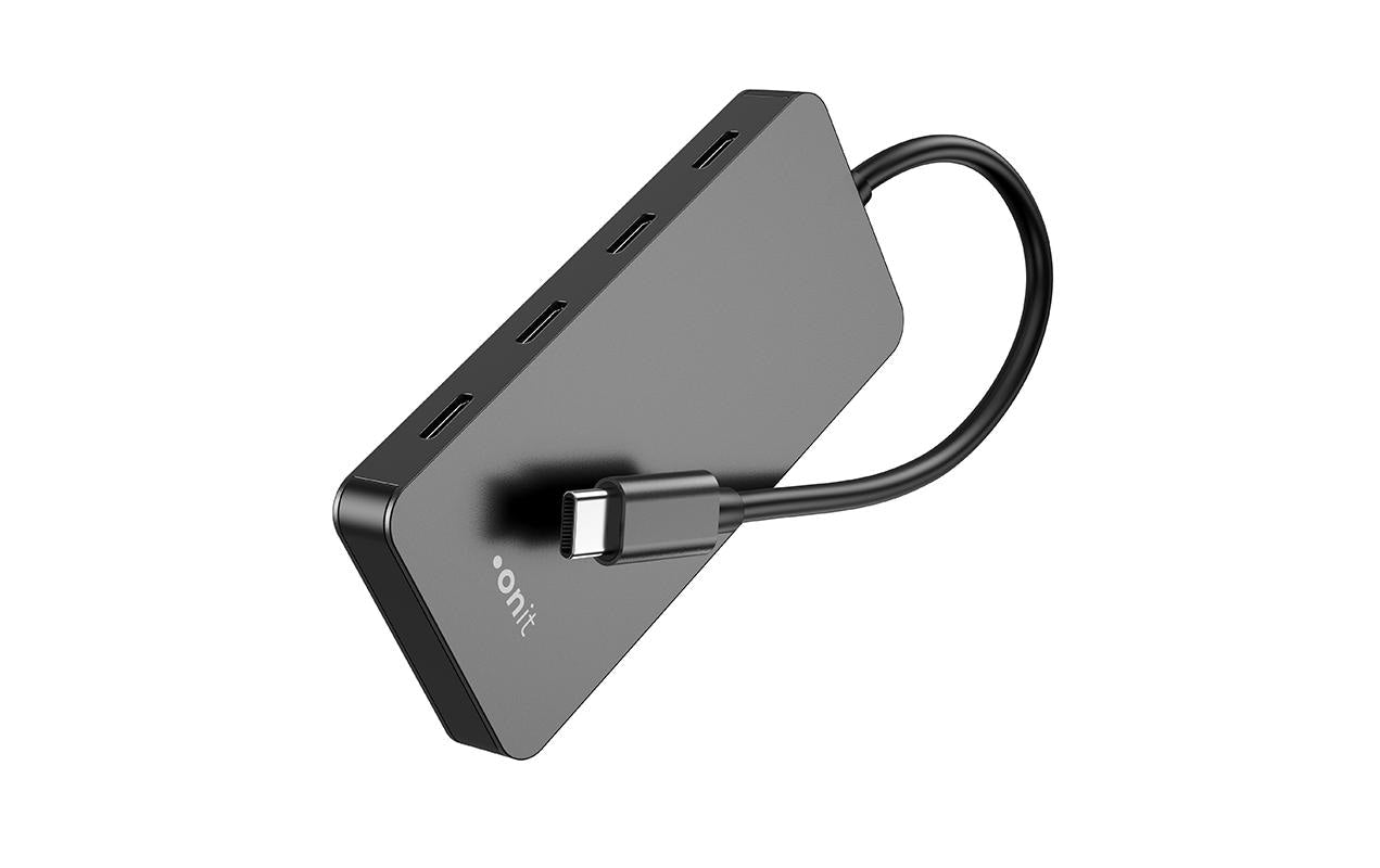 ONIT F01262 USB-Hub – 4× USB-C, 10 Gbit/s, für Windows/Mac/ChromeOS