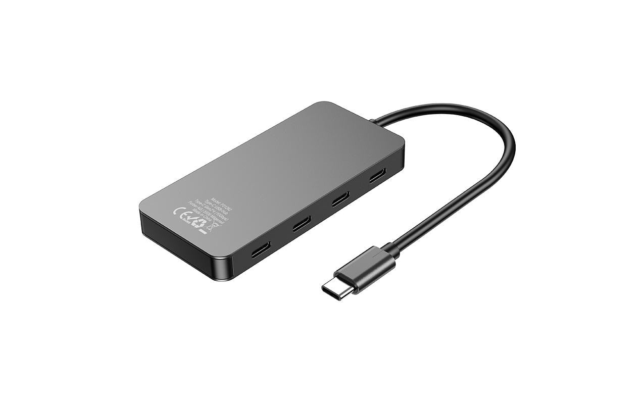 ONIT F01262 USB-Hub – 4× USB-C, 10 Gbit/s, für Windows/Mac/ChromeOS