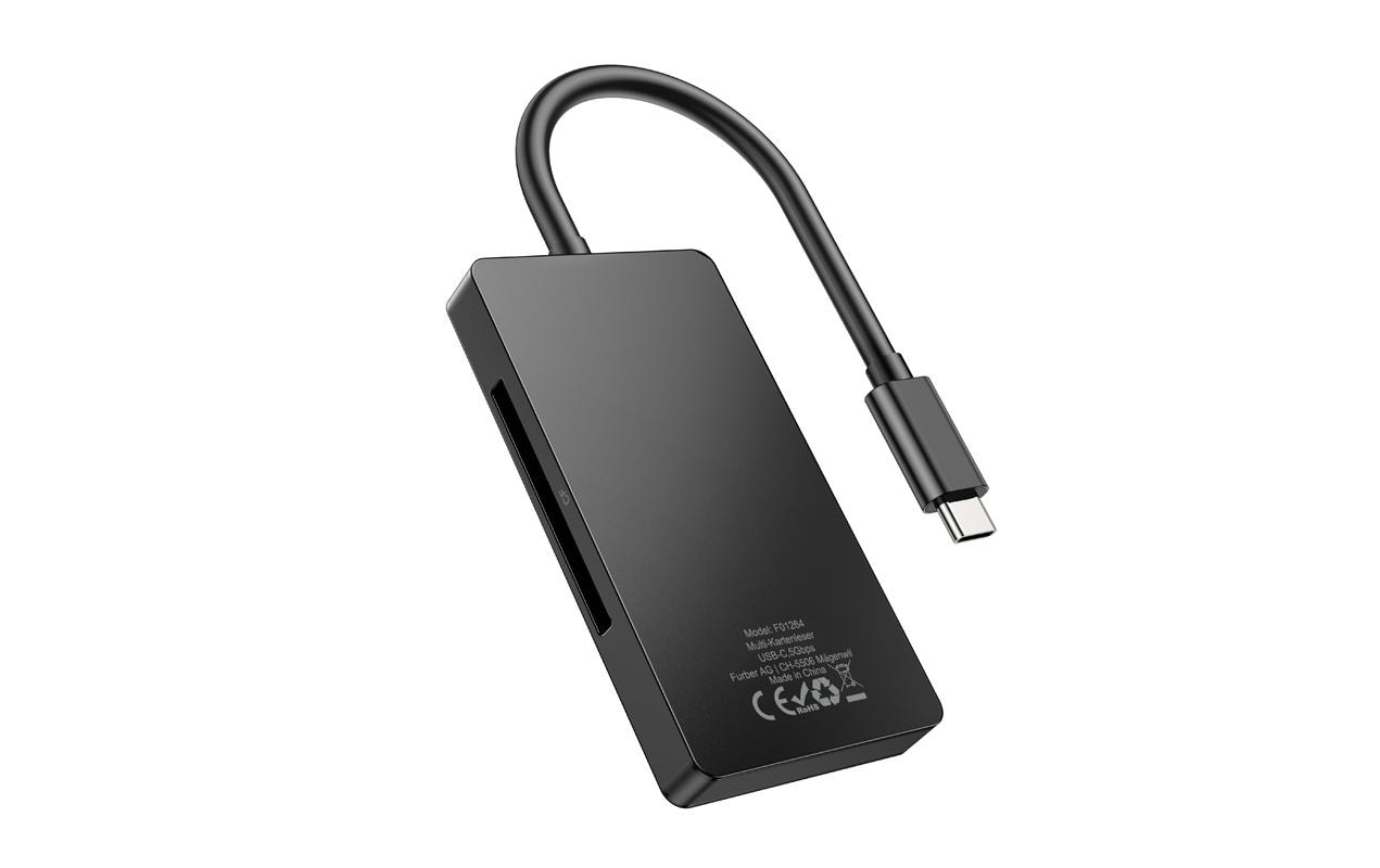 ONIT F01264 – Smartcard-Leser – USB 3.2 Gen 1 (Type-C), Schwarz, für Windows, Mac & mehr