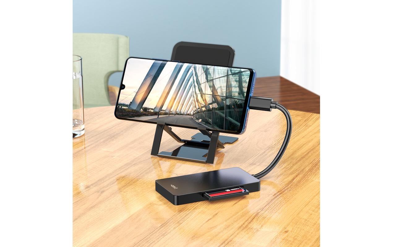 ONIT F01264 – Smartcard-Leser – USB 3.2 Gen 1 (Type-C), Schwarz, für Windows, Mac & mehr