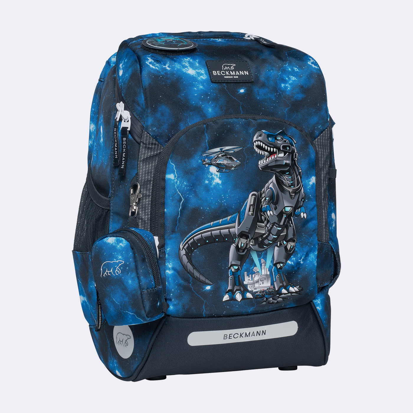 Beckmann Schulrucksack-Set – 6-teilig – Tech Rex