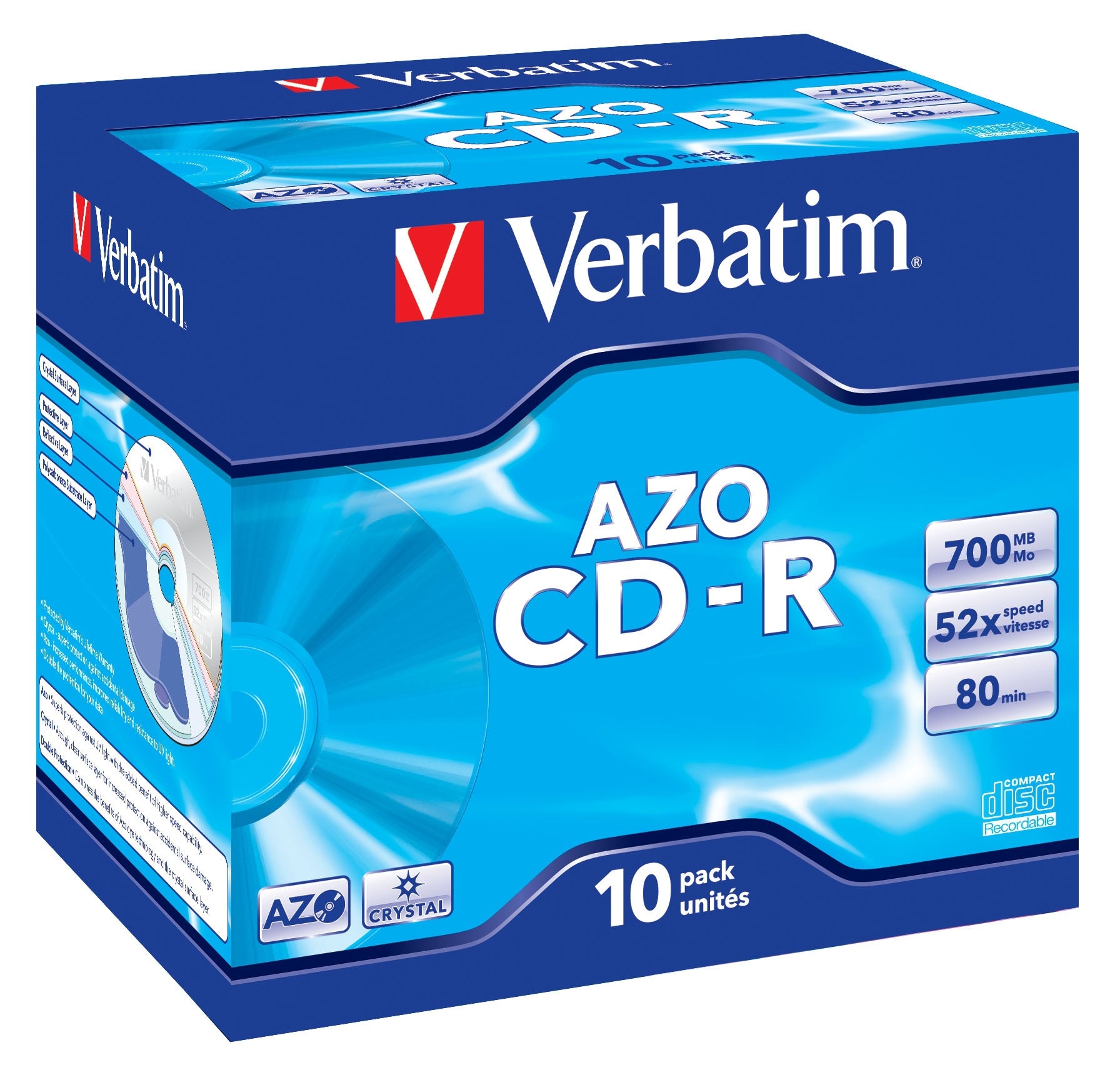 Verbatim CD-R – 700 MB, 52×, 10 Stück