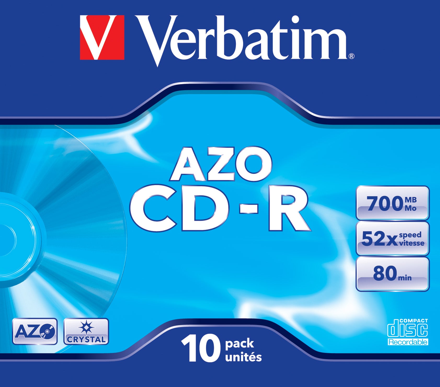 Verbatim CD-R – 700 MB, 52×, 10 Stück