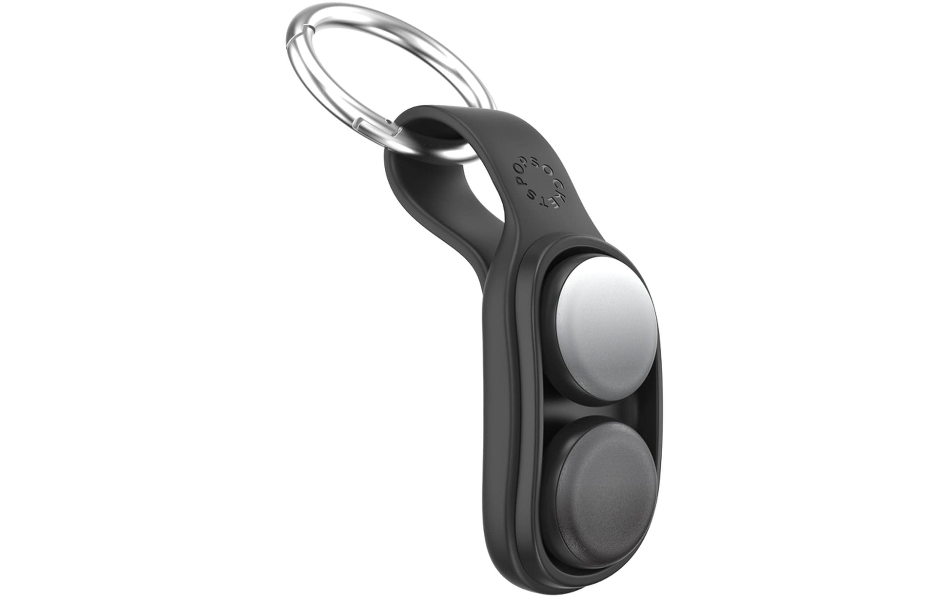 PopSockets PopPucks Starter Pack Schlüsselanhänger – magnetisch, Metall, Schwarz/Grau