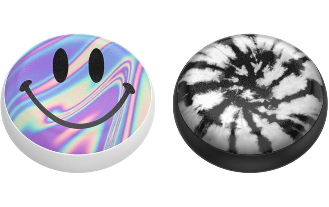 PopSockets PopPucks Dye Daze Schlüsselanhänger – Fidget Pop, magnetisch, Metall, Mehrfarbig, Ø 28,2 mm