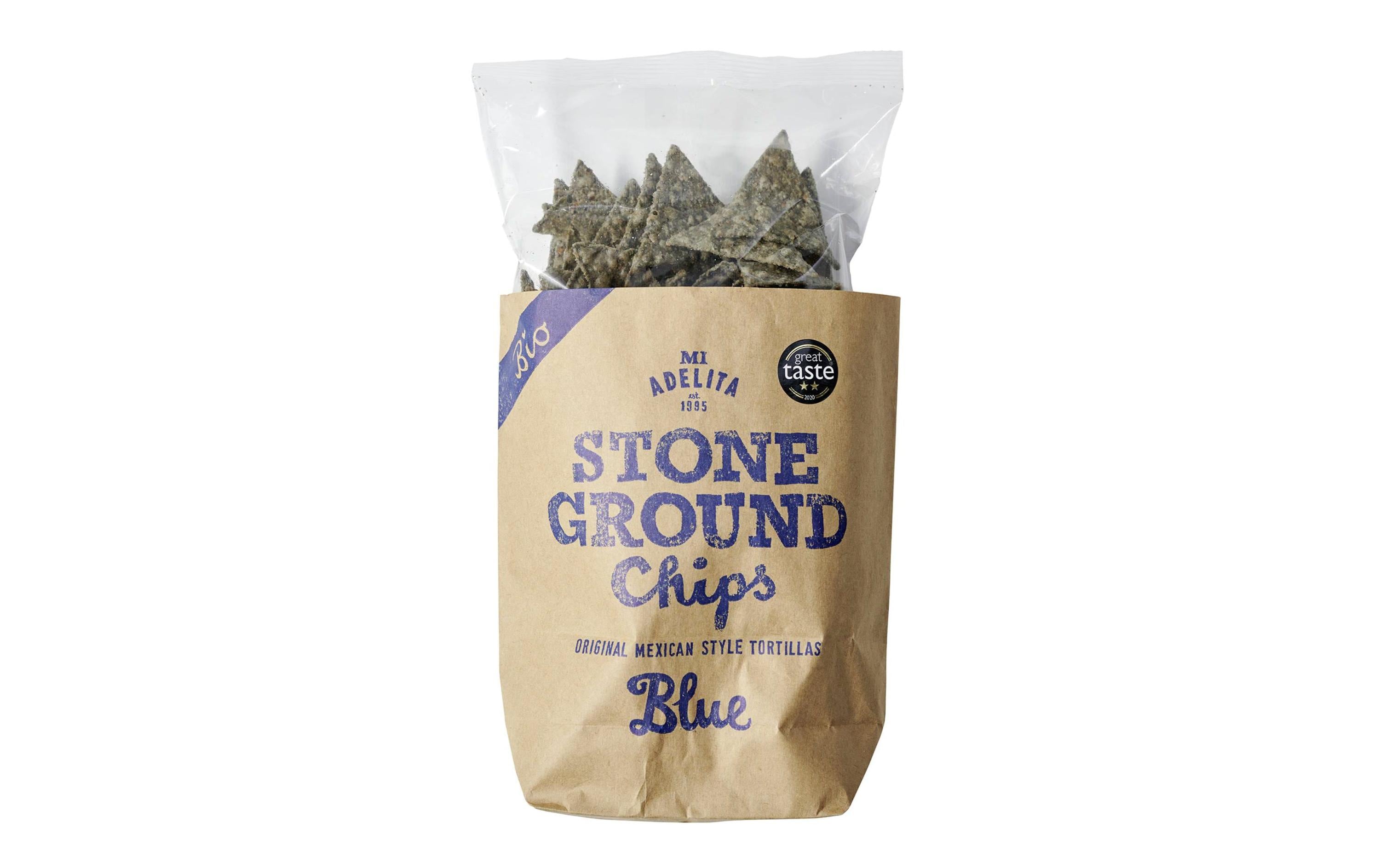 Mi adelita Tortilla Chips – Blaue Mais, bio, glutenfrei – 150 g