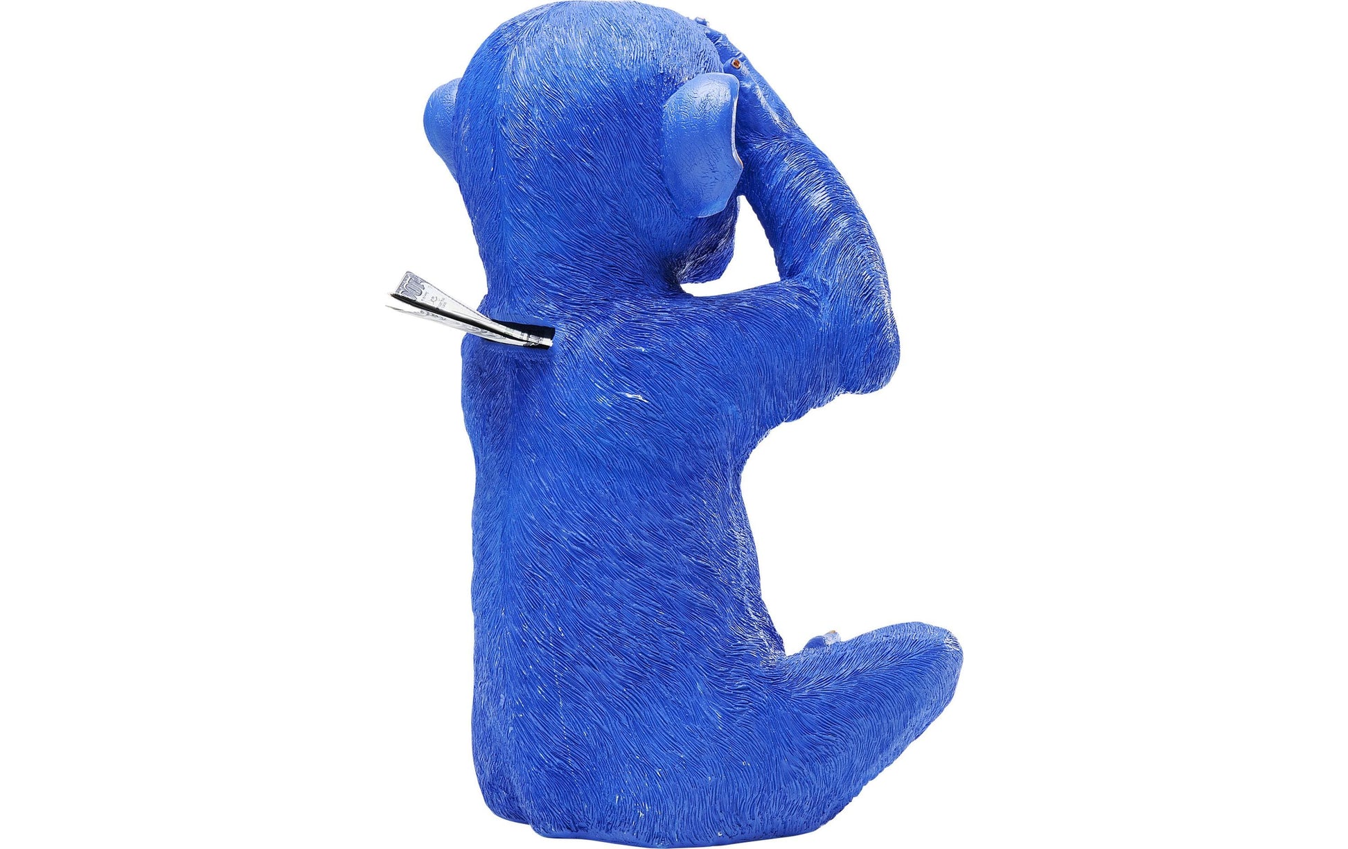 KARE Design Kare Spardose Monkey Mizaru, blau, Kunststoff, 25 × 24 × 35 cm