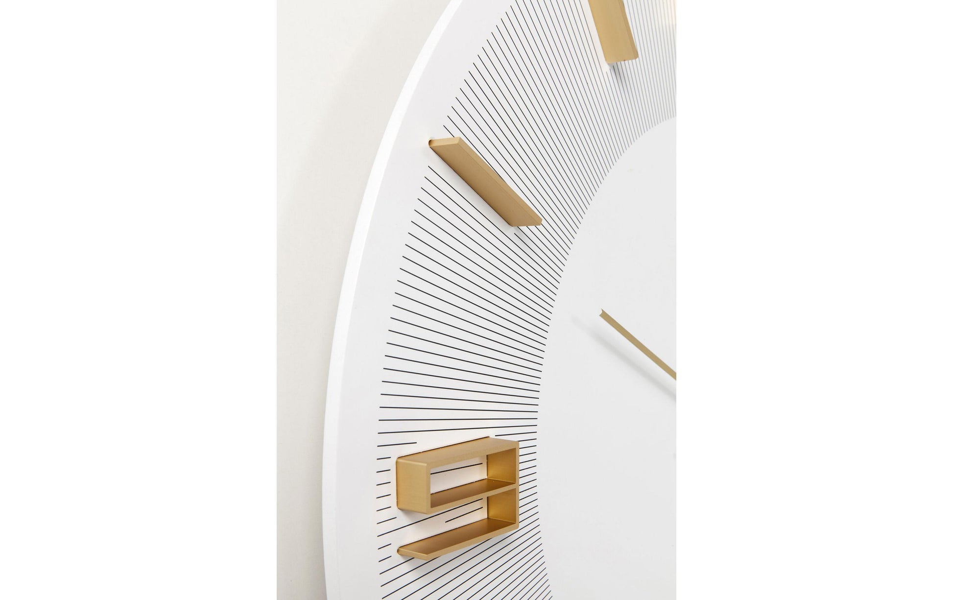 KARE Design Kare Wanduhr Leonardo – Ø 49 cm, weiss, Metall