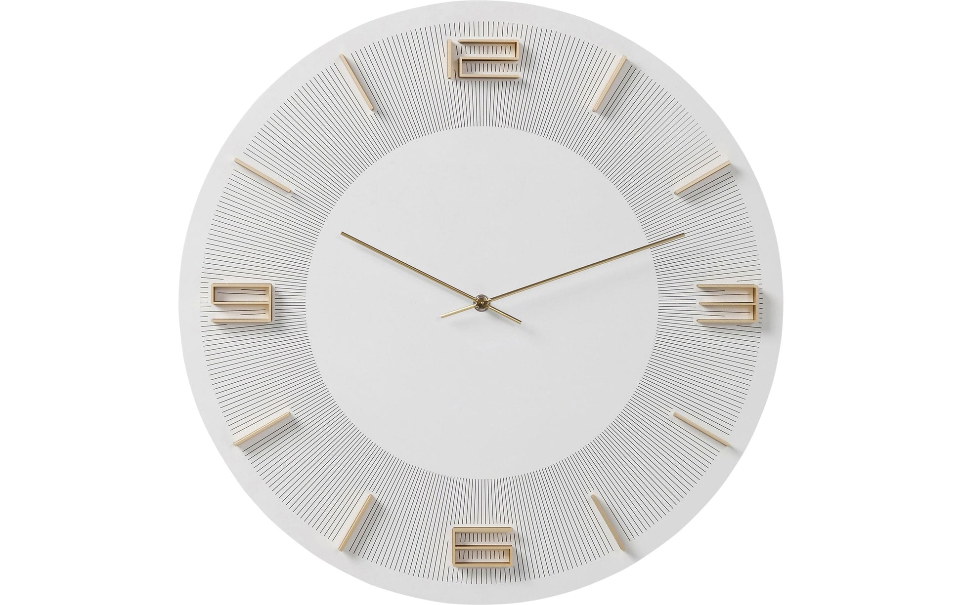 KARE Design Kare Wanduhr Leonardo – Ø 49 cm, weiss, Metall