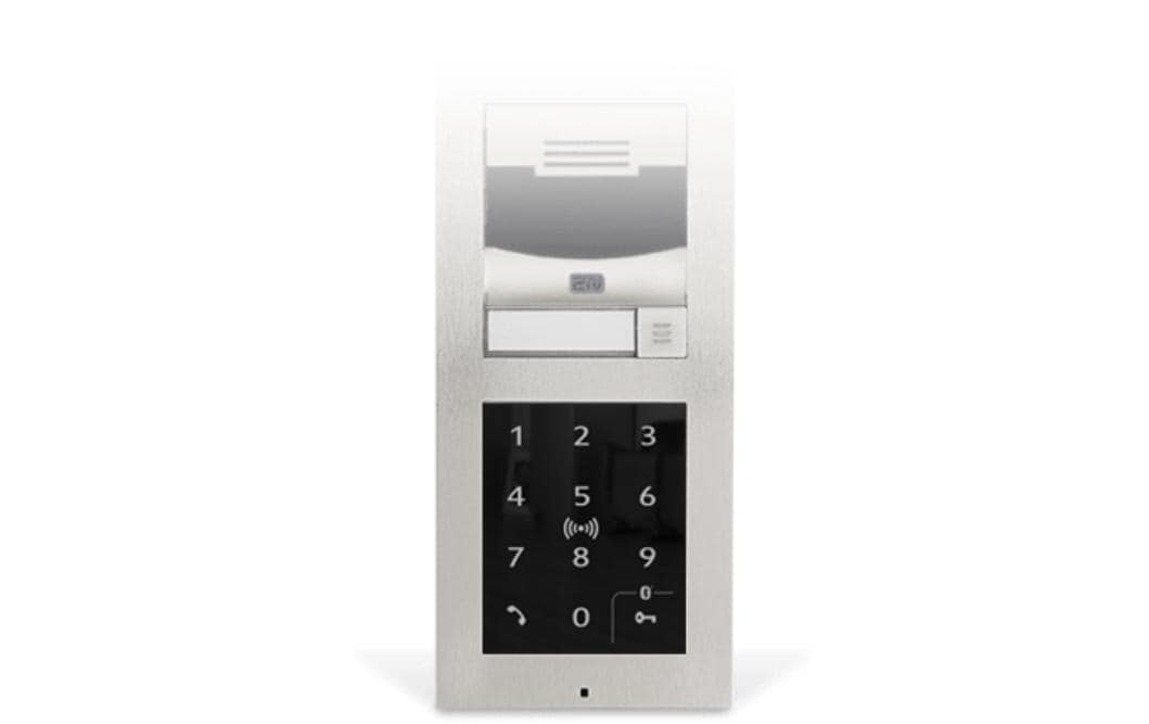 2N Zutrittsleser IP Verso Touch – 108 × 45 × 131 mm, schwarz