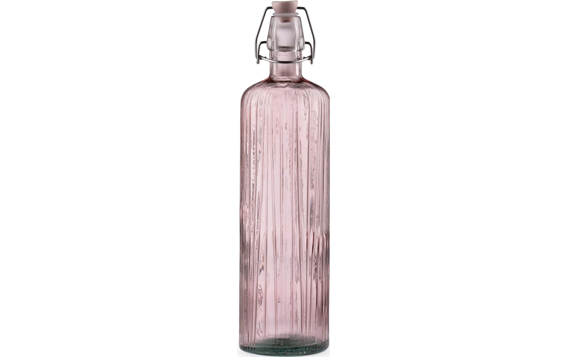 BITZ Kusintha Trinkflasche 1,2 l – Glas, Klappdeckel, Pink