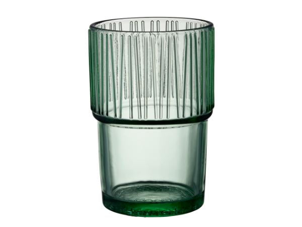 BITZ Latte Macchiato Becher Kusintha – 4er Set, 380 ml, Glas, Grün, spülmaschinenfest