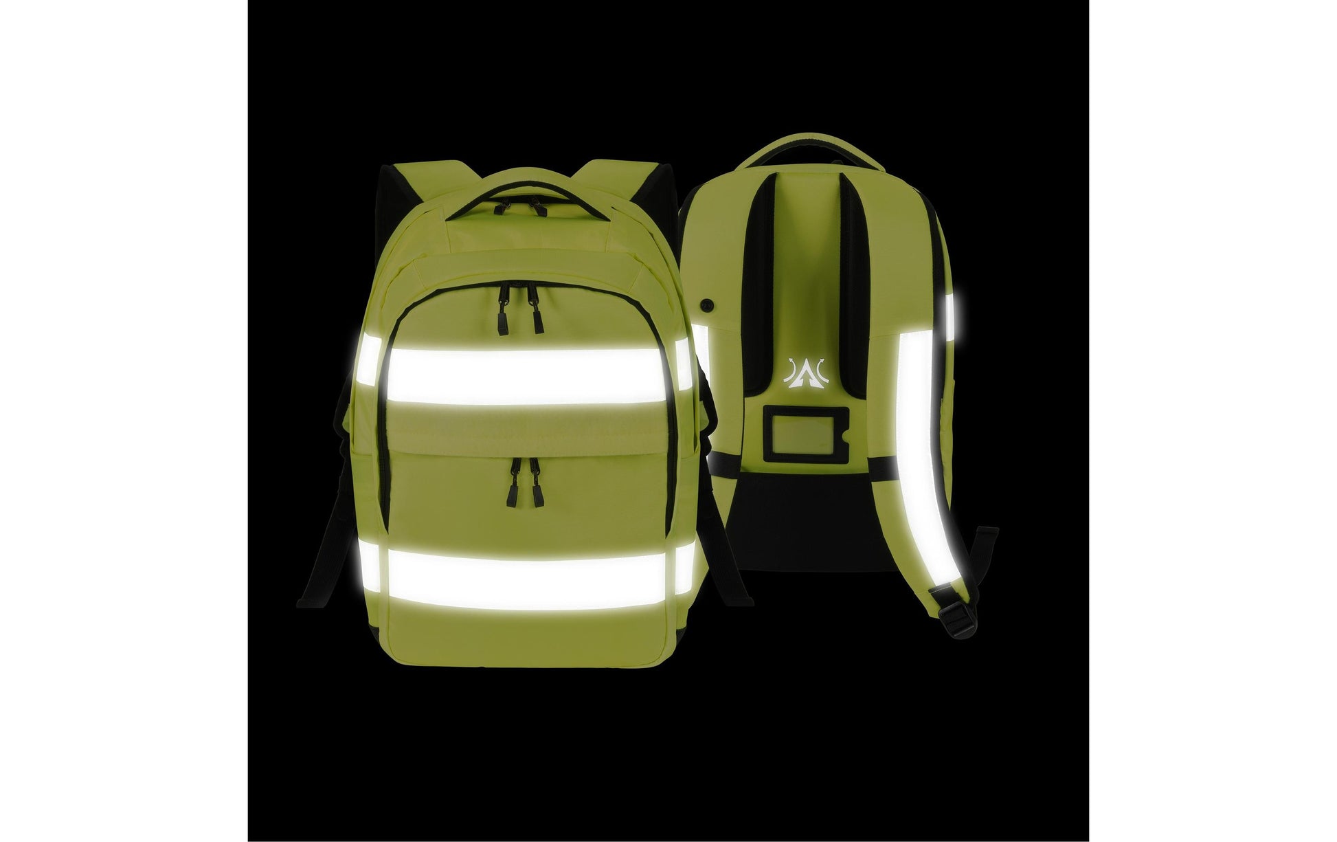 DICOTA HI-VIS P20471-01 – Freizeit-Rucksack – 25 l, rPET, gelb, Reflexstreifen