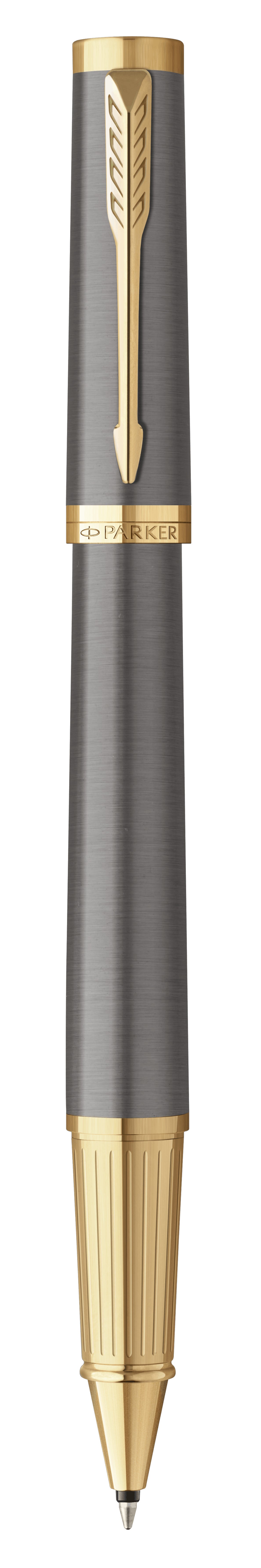 Parker Ingenuity F Grey Core Fi – Tintenroller, Schwarz, Grau