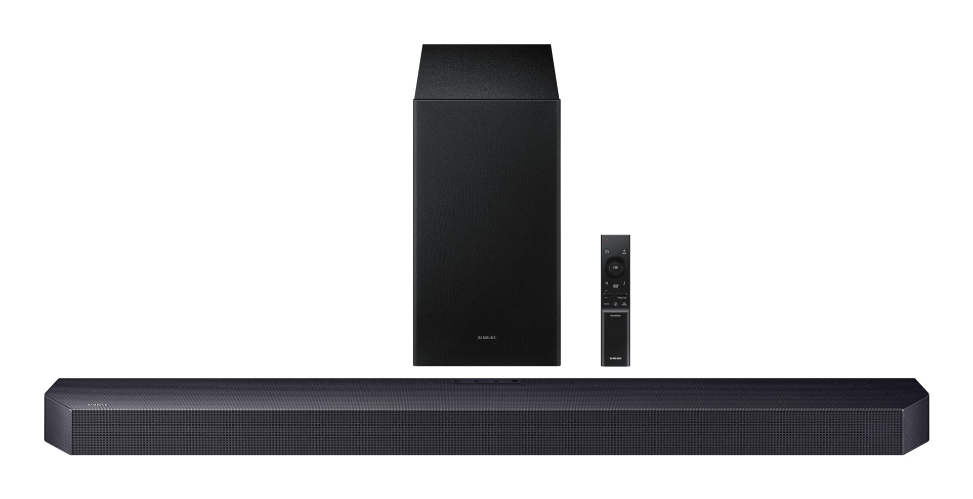 Samsung Q600F/Xn – Soundbar mit kabellosem Subwoofer – 3.1.2, HDMI eARC, Bluetooth 4.2, Titan, Schwarz