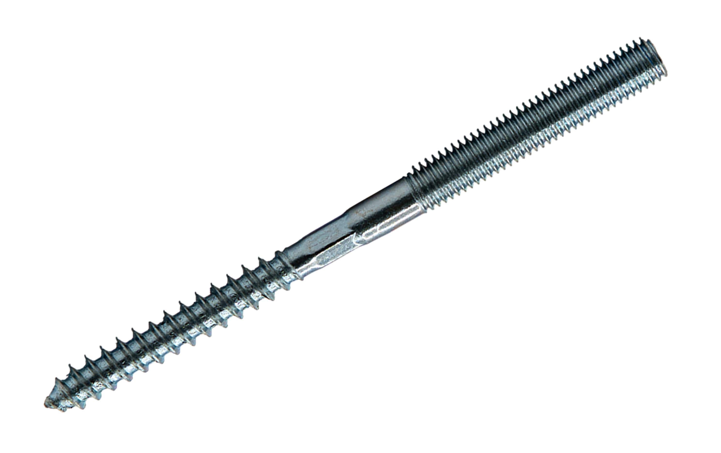 Ftm Krafter Stockschrauben M8 – Stift, Teilgewinde, 120 mm, Stahl, blau verzinkt, 2 Stk.