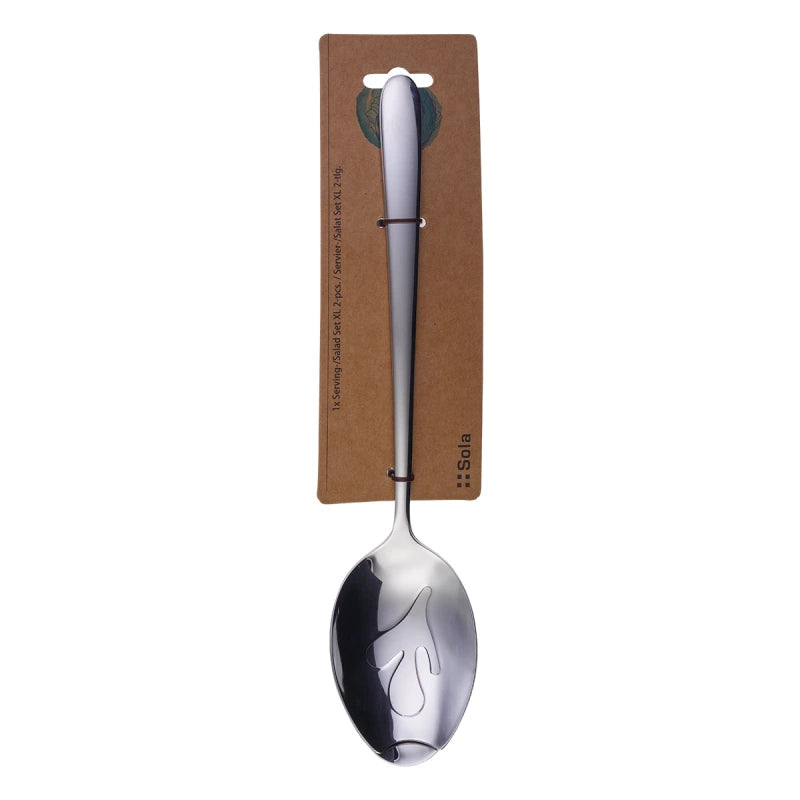 Sola Basic Alpha Salatbesteck – 2-teilig, 21 cm, 18/10 Edelstahl, spülmaschinenfest