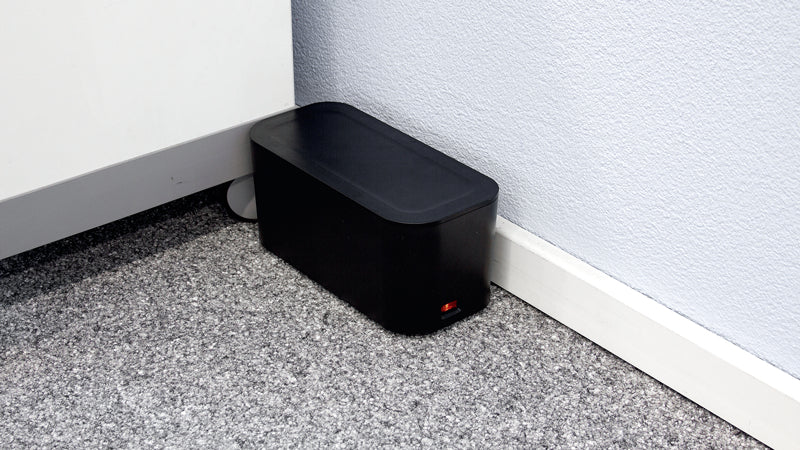 Steffen Steckdosenleiste, 5×T13, mit Schalter, Kabelgehäuse 305×140×140 mm – schwarz