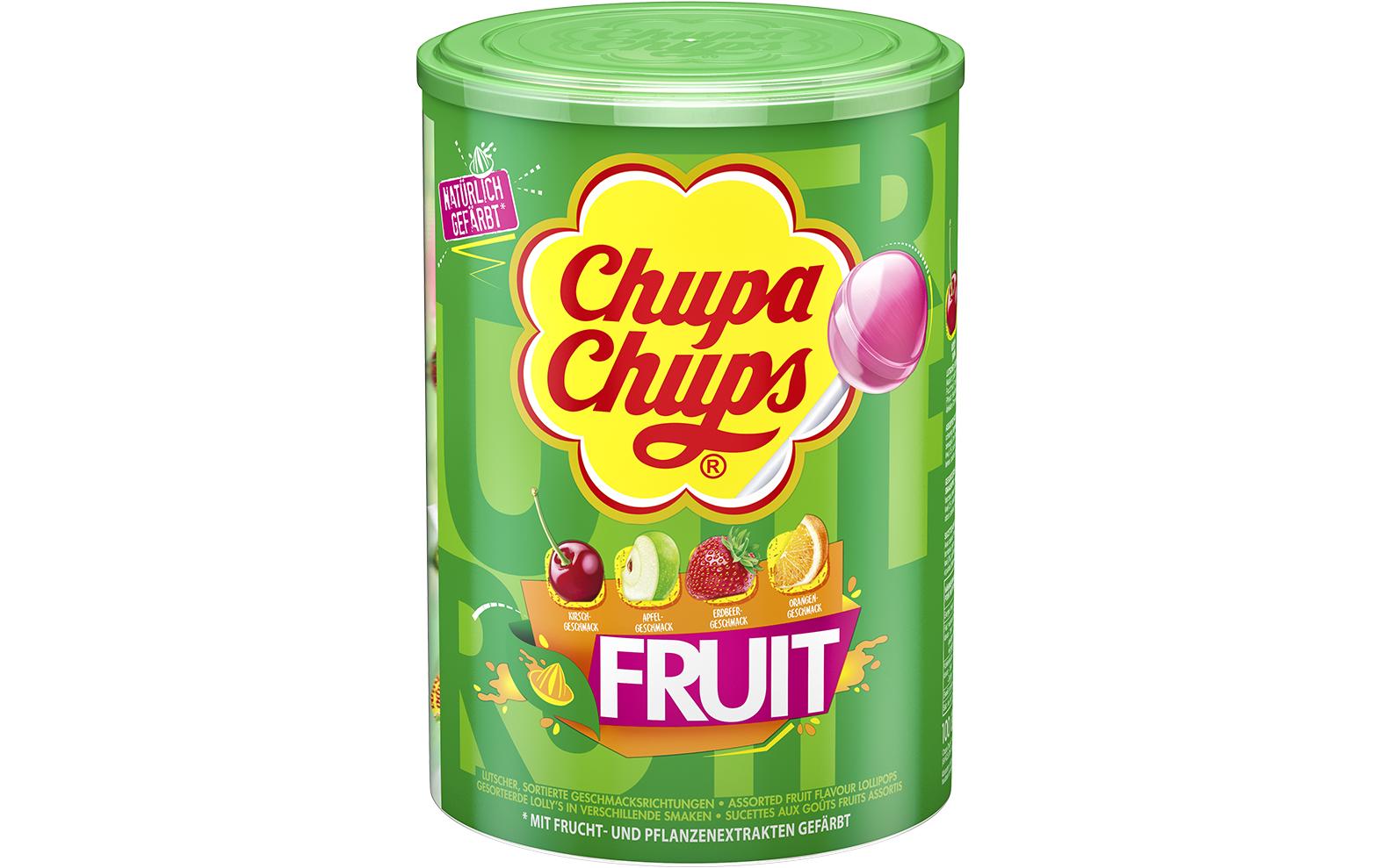 Chupa Chups Lutscher – Fruchtmix – 100 × 10 g