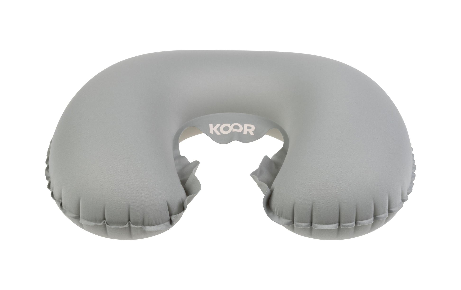 KOOR Reisekissen – aufblasbar – 310 × 110 × 360 mm – Grau