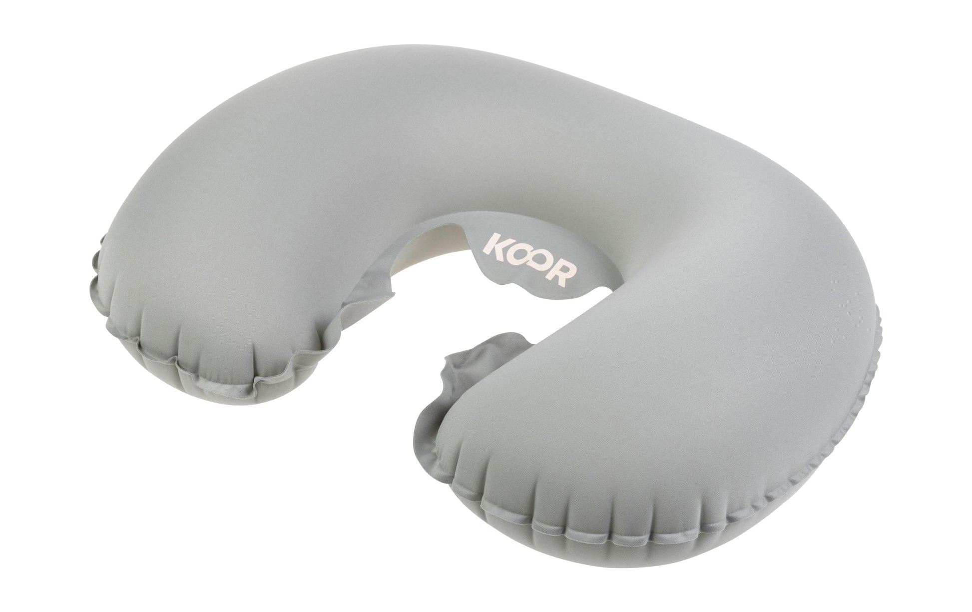 KOOR Reisekissen – aufblasbar – 310 × 110 × 360 mm – Grau