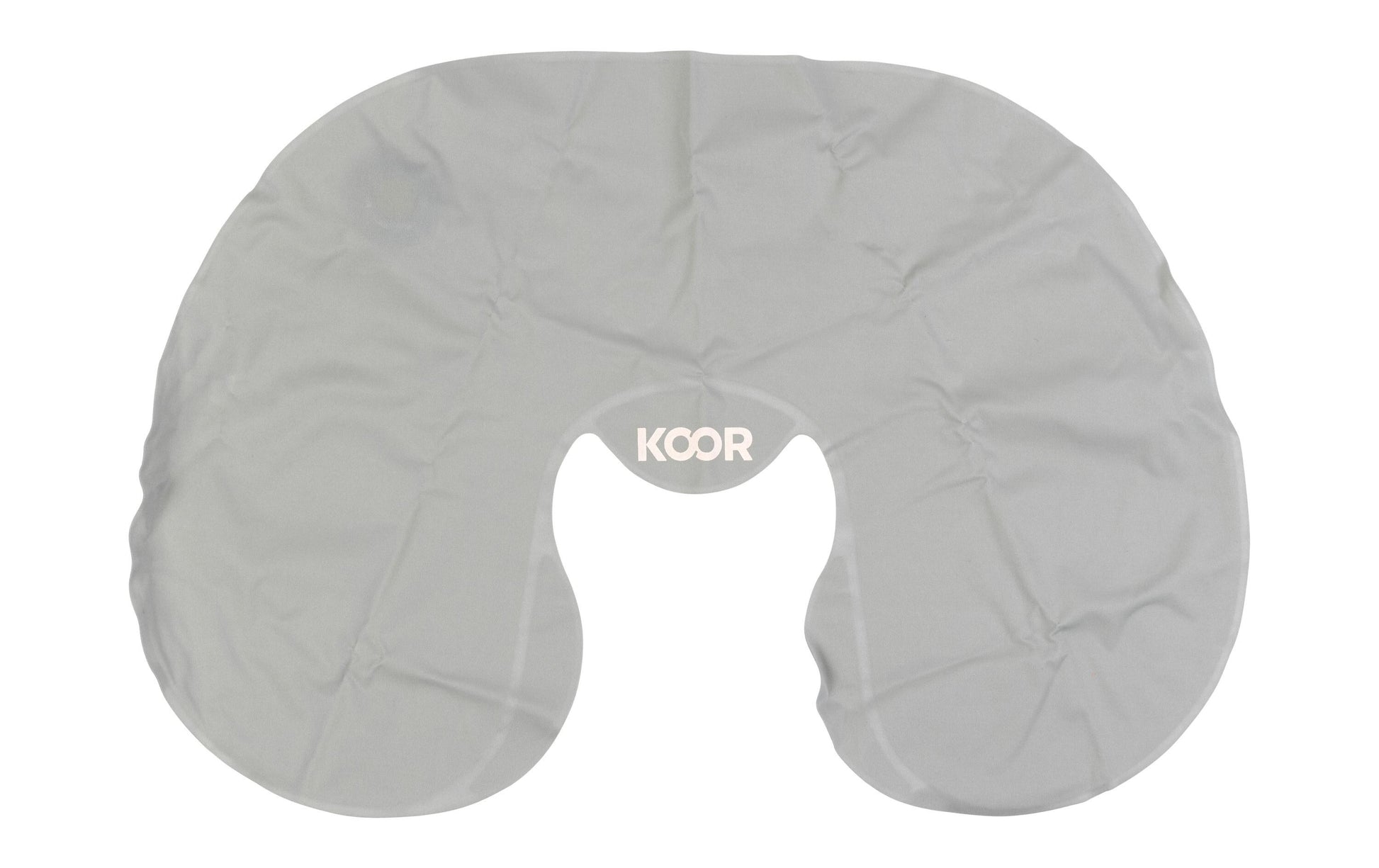 KOOR Reisekissen – aufblasbar – 310 × 110 × 360 mm – Grau