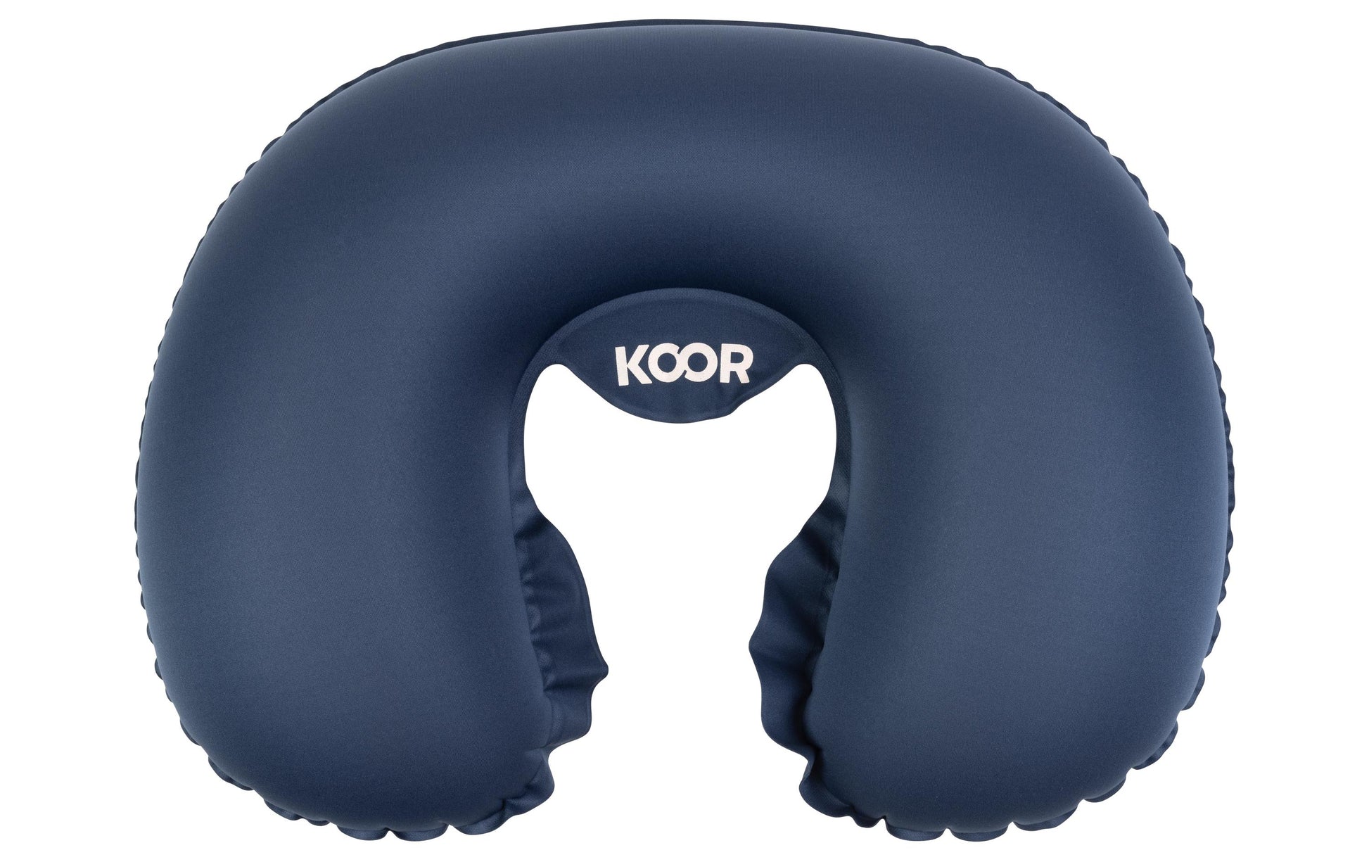 KOOR Reisekissen – aufblasbar, faltbar – 310×110×360 mm – Blau – Gummi